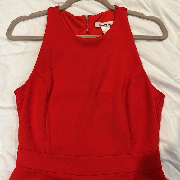 Red racer back dress - Picture 4 of 6